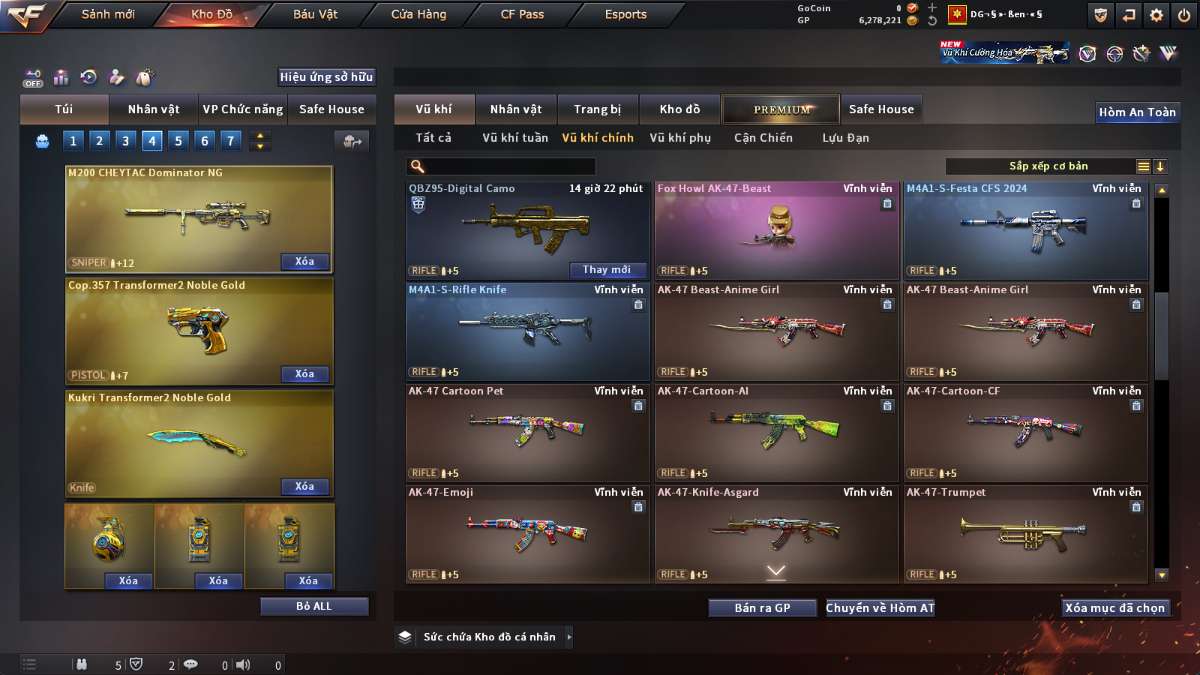shop acc cf uy tin gia re